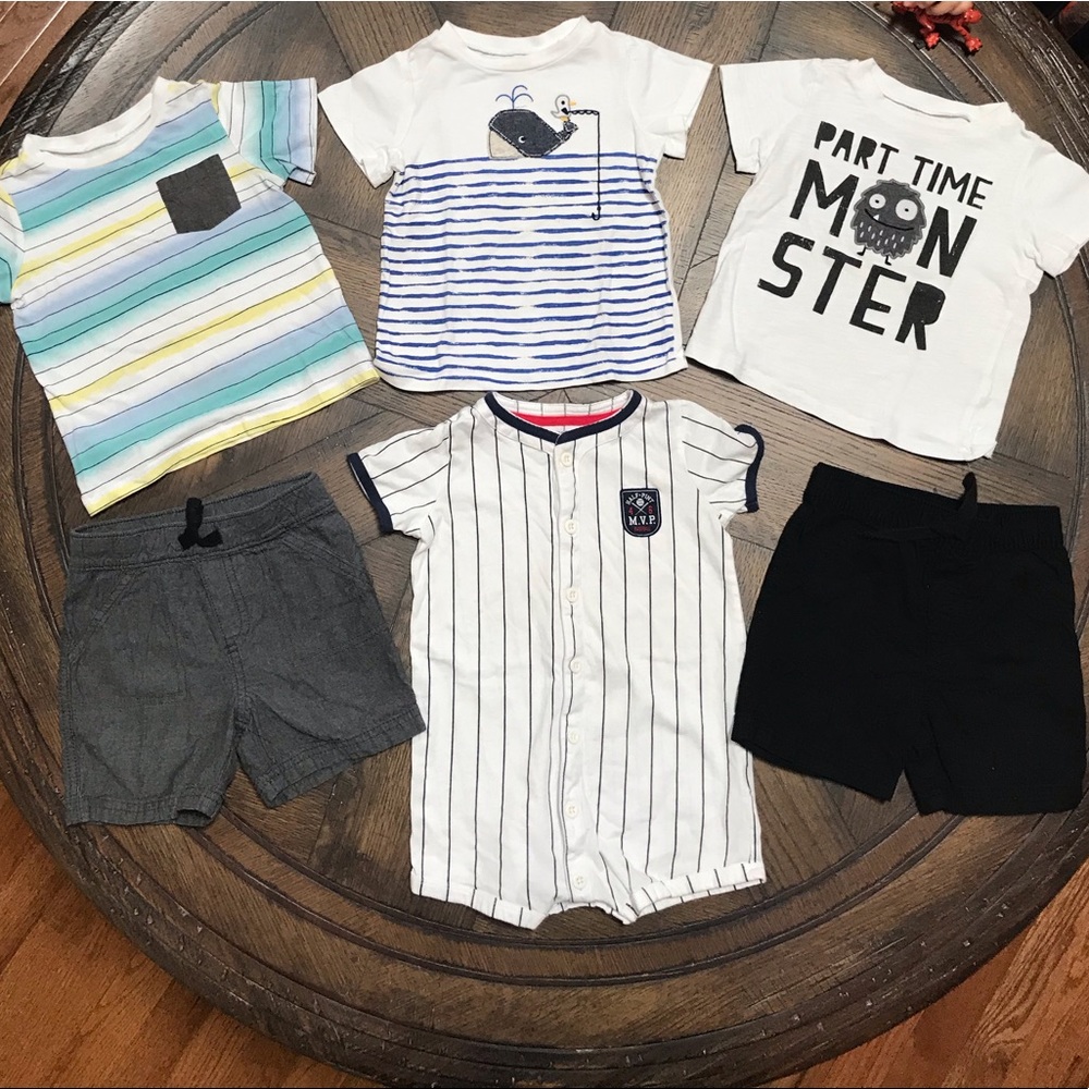 ☀️6 P.C. toddler boy summer  Lot sz 24m☀️